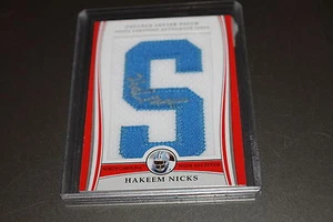 Parche gigante Hakeem Nicks 2009 letra S automático radiocontrol impresión corta #RD 3/17, High BV - Imagen 1 de 2