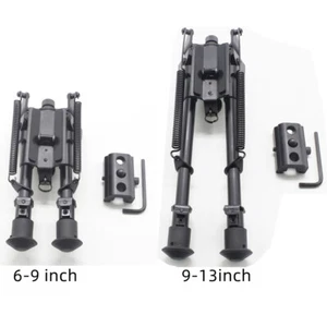 6,9inch Harris Rifle Bipod Heavy Duty Swivel 50 Degree Tilt-level Pivot Adapter - Picture 1 of 14