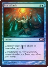 1x Mana Leak - Foil NM MTG M11 Magic