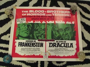Horror of Frankenstein/Scars of Dracula poster David Prowse Kate O'mara - Bild 1 von 9