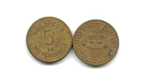 Velva, ND Coal Scrip Token TRUAX-TRAER LIGNITE COAL CO., INC. 5¢ - Imagen 1 de 1
