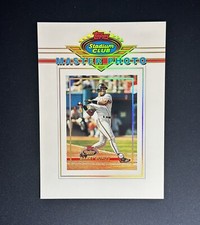 1993 Topps Stadium Club Master Photo Jumbo Barry Bonds Card Giants 7” x 5”