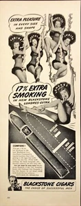 1942 Waitt & Bond Blackstone Cigars Beautiful Women Vintage Print Ad - Picture 1 of 6