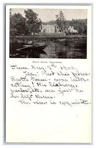 Blick auf den Fluss vom Wasser Abbotsford England UK UNP UDB Postkarte S8 - Bild 1 von 2