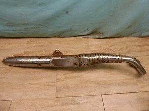 1967-69 Suzuki TC250 T20 Super Six Scrambler Right Exhaust Pipe PL1014-E11+ - Picture 1 of 12