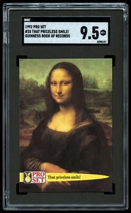1992 Pro Set Guinness Book of Records That Priceless Smile The Mona Lisa SGC 9.5 - Picture 1 of 2
