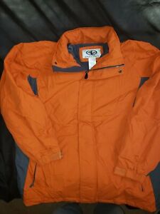 Men's Athletic Works Winter Jacket L 42/44 Sport Orange Large  w/ hideable Hood