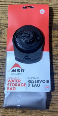 MSR DROMLITE BOLSA DE ALMACENAMIENTO DE AGUA RESISTENTE 6 L VEJIGA DE HIDRATACIÓN NUEVA CON ETIQUETAS Foto 1 de 2