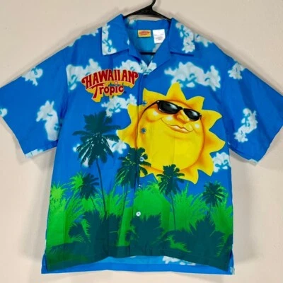 Hawaiian Tropic Sun Tan Lotion Cool Rare Advertising Shirt Men's L - Image 1 of 4