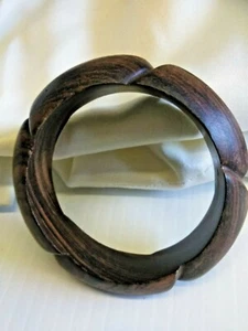 Real Oak Wood Bangle Original African Design Free Shipping - Picture 1 of 5