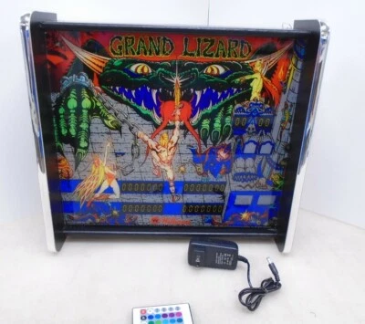 Williams Grand Lizard Pinball Head Pantalla LED Caja de Luz Foto 1 de 4