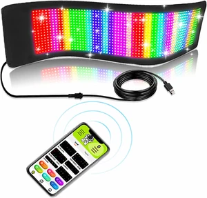 YS Programmable LED Sign for Car, Bluetooth App Control Scrolling LED Display, F - Picture 1 of 12