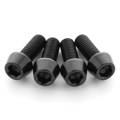 Pernos de jaula para botellas de agua de titanio negro ultra fuertes y ligeros de Terske Foto 1 de 3