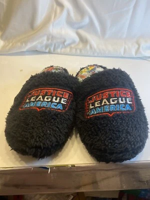 DC Comics Justice League Adult Mule Slip On Slippers - Comic Print - Image 1 of 4