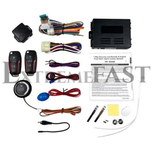 Car Ignition Switch Keyless Entry Remote Starter Engine Push Start Button Kit - Picture 1 of 10