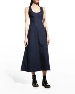 Gabriela Hearst Diaz Hemp Midi Dress - Picture 1 of 9