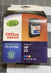 Depósito de tinta de oficina de 3 colores reemplaza cartucho de tinta de remanufactura HP 23 nuevo en caja - Imagen 1 de 3