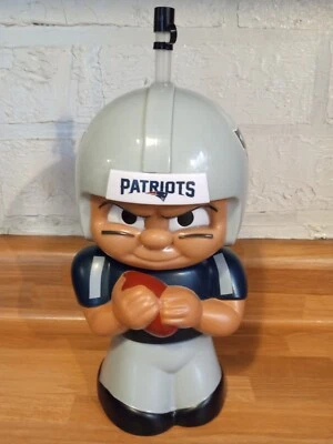 Botella de agua Teeny Mates NFL New England Patriots Big Sip jugador 3D 16 OZ coleccionar Foto 1 de 4