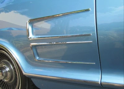 Buick Riviera 1963-1964 cuarto de panel trasero adornos de herradura. Juego de 4 cromados Foto 1 de 4