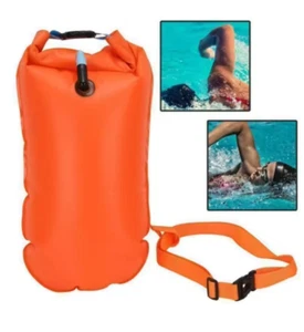 Inflatable Open Water Swim Buoy Air Dry Bag Buoy Tow Swimming PVC Storage Float - Picture 1 of 5