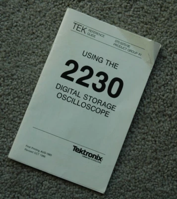 Tektronix 2230 Pocket Guide Parts Number: 070-5370-00 - Image 1 of 4