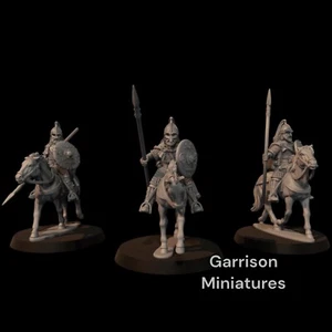 Mounted Thanes Spears 28mm MESBG, LoTR Rohirrim etc Wargames Sammler Figuren - Bild 1 von 7