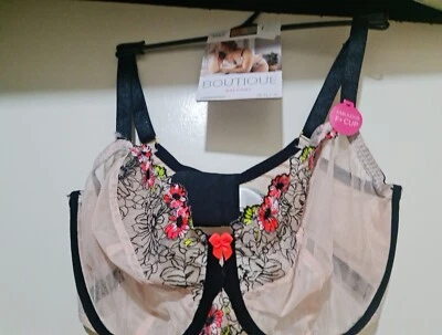 Tatuagem Marks & Spencer feminina bralette nua floral renda multivias M&S Boutique  - Imagem 1 de 4