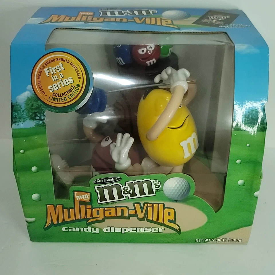 Vintage M&M's Candy Dispenser Mulligan-Ville FIRST IN A SERIES Limited Edition