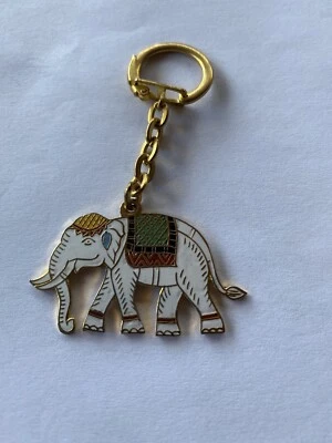 Porte Clé Eléphant Asie Emaille  - Photo 1/2