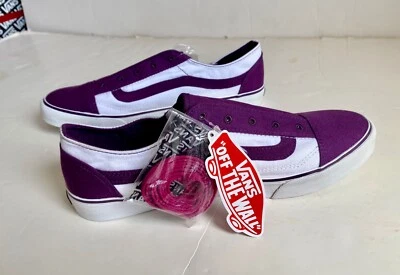 De colección Vans Old Skool Low Pro Zapatos de Skate Sin Cordones Patinador Skateboarding Nuevo de Lote Antiguo 9 Foto 1 de 4