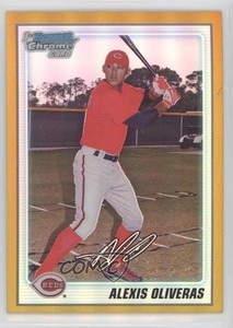 2010 Bowman Chrome Prospects Gold Refractor /50 Alex Oliveras Alexis #BCP75