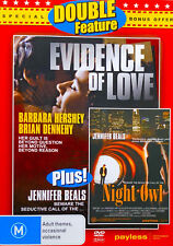 Ii4 New Sealed Evidence Of Love / Night Owl DVD Double Feature R4 Dvd