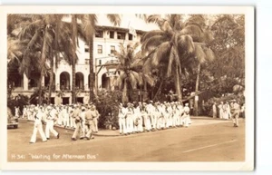 Sailors Army Navy YMCA Honolulu~Formerly Hawaiian Hotel~RPPC Hawaii Postcard-P1 - Picture 1 of 4
