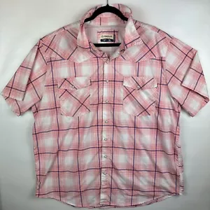 Magellan Outdoors Men’s 2XL Classic Fit Plaid Short Sleeve Fishing Shirt - Picture 1 of 6
