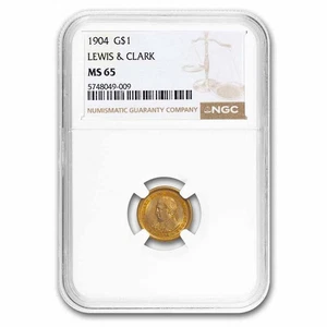 1904 Gold $1.00 Lewis and Clark Commem MS-65 NGC - Picture 1 of 3