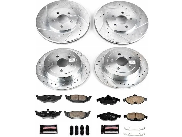 Front and Rear Brake Pad and Rotor Kit For 2001-2006 Chrysler Sebring VC979DX - Image 1 of 1