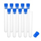 0,5x4" Contenitore Porta Aghi Cucito Plastica, 10pz Tubi Portaoggetti Portatili