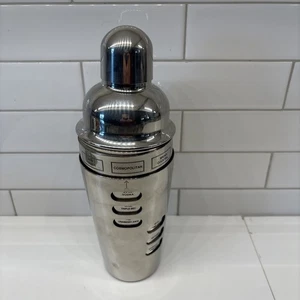 18/8 Edelstahl "Tells You How" Zifferblatt A Drink Cocktail Shaker Vintage - Bild 1 von 9