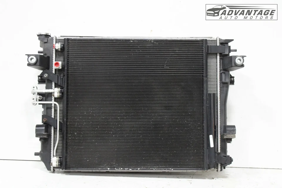 2016-2018 RAM 1500 3.6L ENGINE RADIATOR W/ AC CONDENSER COOLER & FAN SHROUD OEM - Image 1 of 4