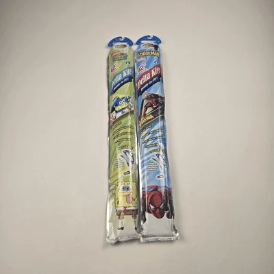 LOT of 2- Spider-Man Poly 42 in. Delta Kite, 42 Inches Wide Spongebob Kite 2007 - Image 1 of 4