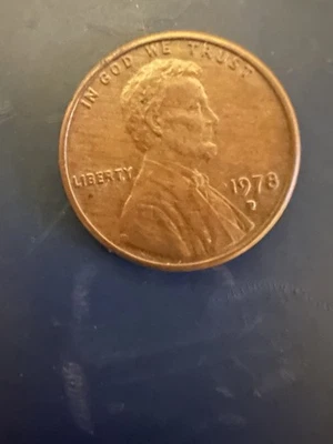 1978 D PENNY Denver Mint Rare Filled mint mark. A must have for collectors. - Image 1 of 2