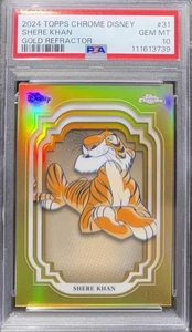 Shere Khan 2024 Topps Chrome Disney Gold Refractor /50 PSA 10 Jungle Book - Picture 1 of 2