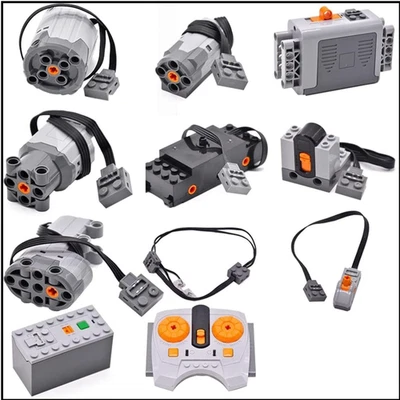 Power Motor-Set mit IR-Fernbedienung | Hochleistungs-Bausteine | 11-teilig - Bild 1 von 4