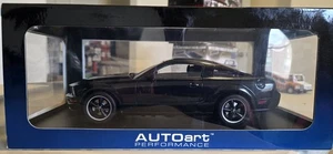 RARE 1/18 AutoArt 2008 Ford Bullitt Mustang GT Black Diecast - Picture 1 of 16