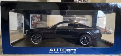 RARE 1/18 AutoArt 2008 Ford Bullitt Mustang GT Black Diecast  - Image 1 of 4