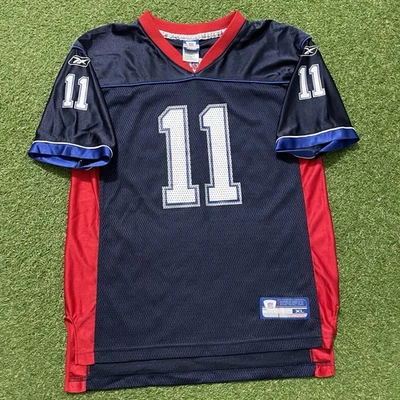 Camiseta deportiva Buffalo Bills Drew Bledsoe NFL fútbol azul Reebok juvenil XL 18/20 niños Foto 1 de 4