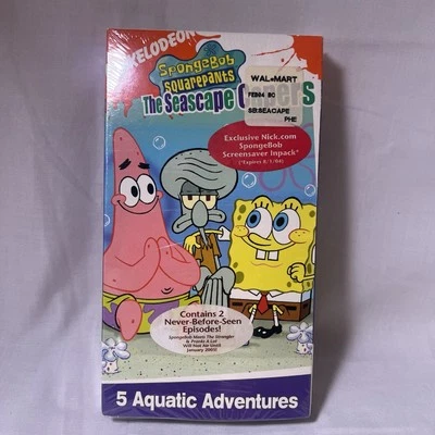 Factory Sealed New Spongebob Squarepants The Seascape Capers VHS Nickelodeon NOS - Image 1 of 4
