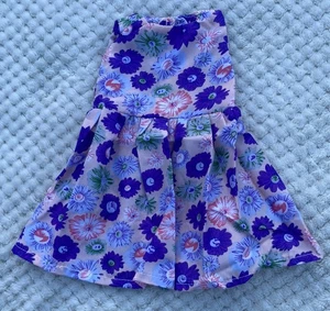 Lila rosa Blumen Puppenkleid passt 18" 45 cm OG American Girl Puppe - Bild 1 von 3