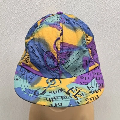 Gorra Reebok Vintage Colorida Estampada Música Años 80 Retro Funky Tie Dye Foto 1 de 4