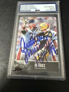 Anthony Munoz signed autograph 1997 Upper Deck football card Bengals PSA SLAB - Picture 1 of 2